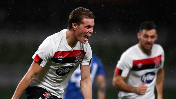 Daniel Cleary celebrates Dundalk's second goal