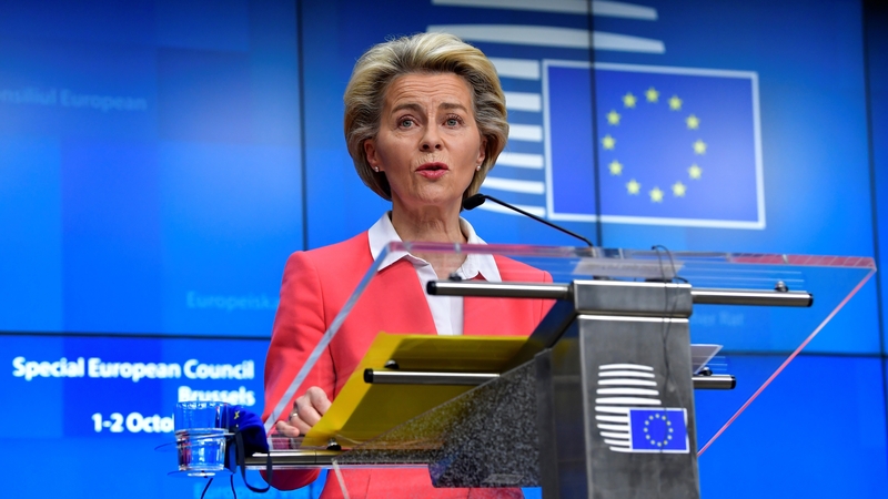 Ursula von der Leyen said they were running out of time to agree a trade deal