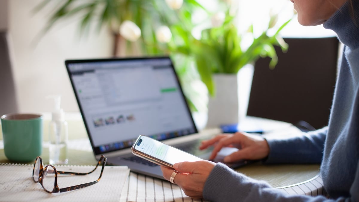 A fall in the numbers working from home