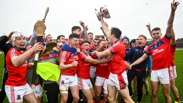 St Thomas players start the celebrations