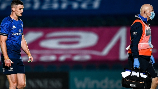 Sexton leaves the pitch at the RDS