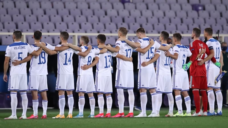 The Bosnian Football Federation said the pair had returned positive tests before the squad gathered in Sarajevo on Monday