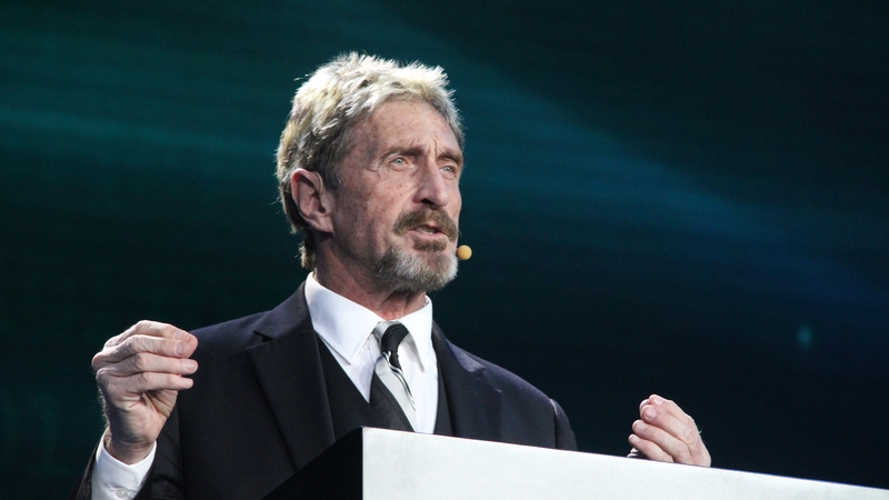 John McAfee was arrested in Barcelona on Saturday as he was trying to board a flight to Istanbul