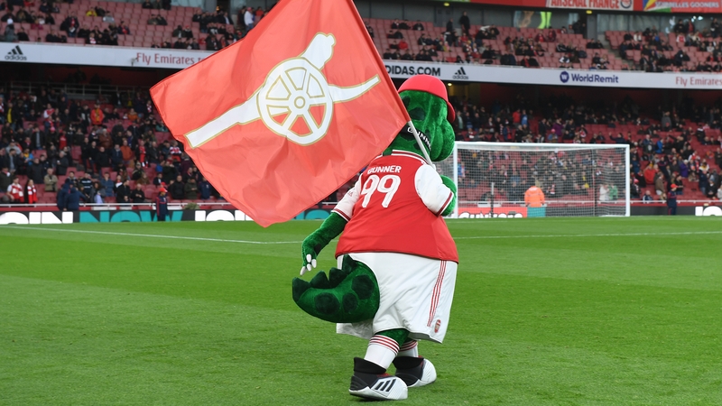 Arsenal haven't turned their backs on Gunnersaurus, but Jerry Quy's future with the club has yet to be clarified