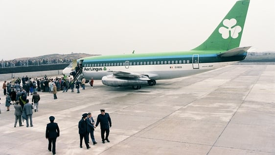 Knock Airport first flights, 1985