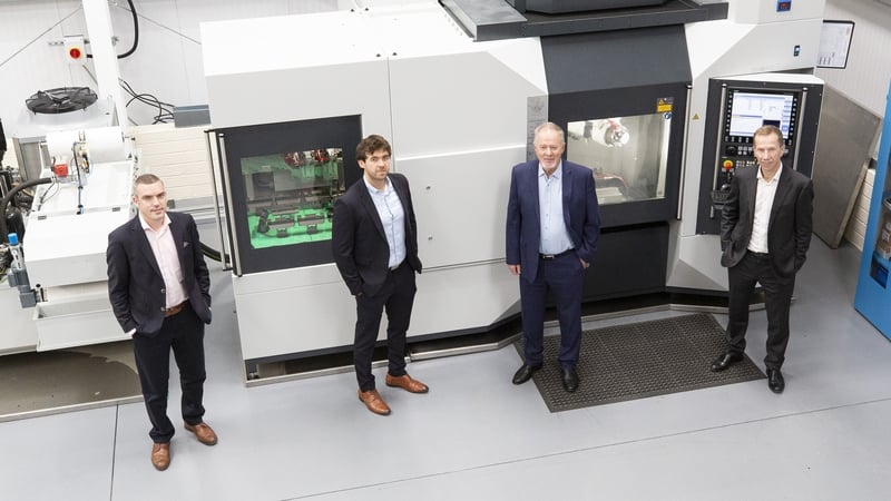 Joe Higgins, BGF, Patrick Byrnes, CEO of CPM, Paddy Byrnes, Director of CPM and Michael Maher, Chairman of CPM