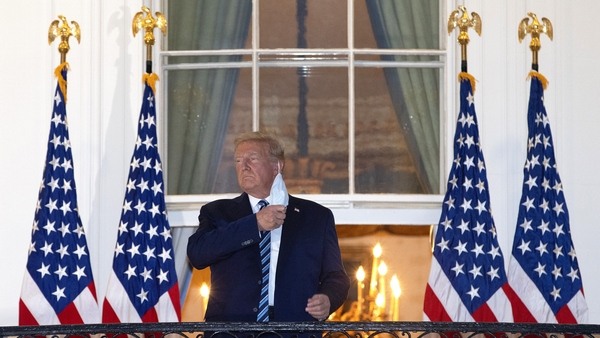 President Trump was hospitalised on Friday after tests showed he had contracted Covid-19