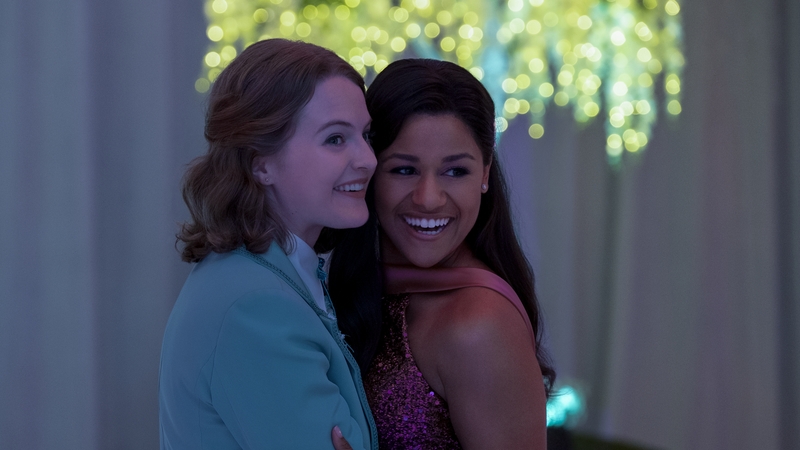 (L-R) - Jo Ellen Pellman and Ariana DeBose as Emma and Alyssa