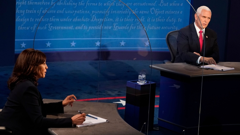 US Vice President Mike Pence and Democratic vice presidential nominee Kamala Harris going head to head last night