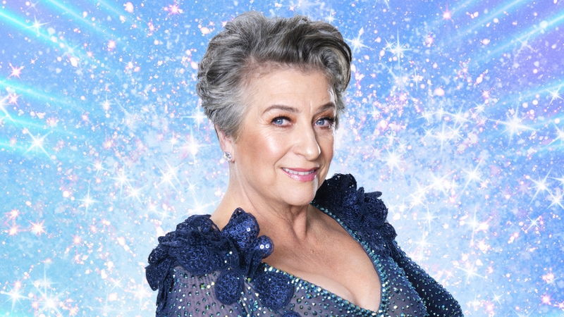 Caroline Quentin in Strictly glitter