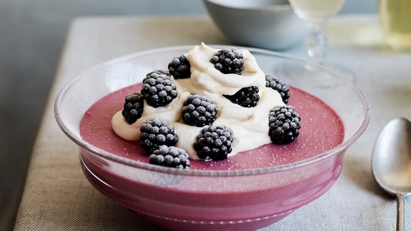 Wild bramble mousse recipe