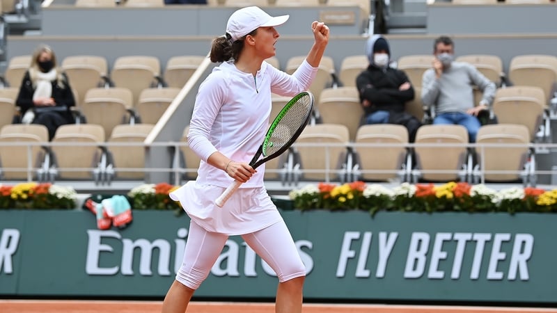 Iga Swiatek won an impressive 67% of points on her second serve