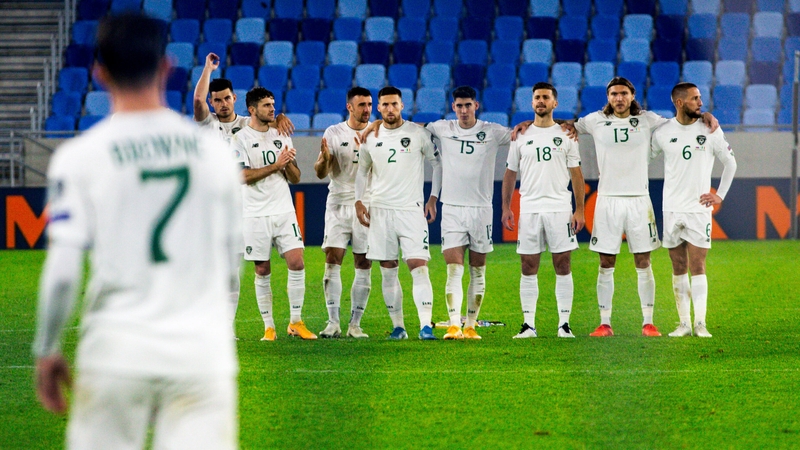 Alan Browne's lonely walk back to the centre circle after missing his penalty