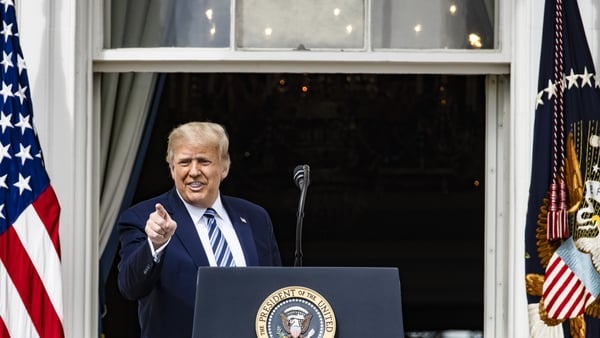 "The staging on the Truman balcony of Trump's visible vitality was a visual reminder for many commentators of Mussolini's balcony addresses"