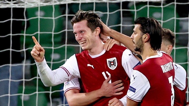 Gregoritsch celebrates the only goal in Belfast