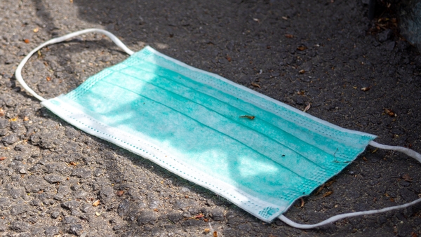 Coffee cups and face masks are among the most prevalent litter items