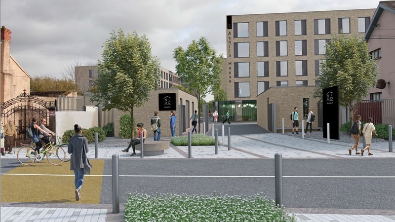 A computer generated image of of Round Hill Capital's student development Cork
