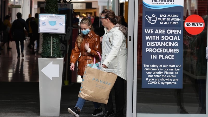 Shoppers in Derry, one of the worst affected areas in Northern Ireland for Covid-19 (file pic)