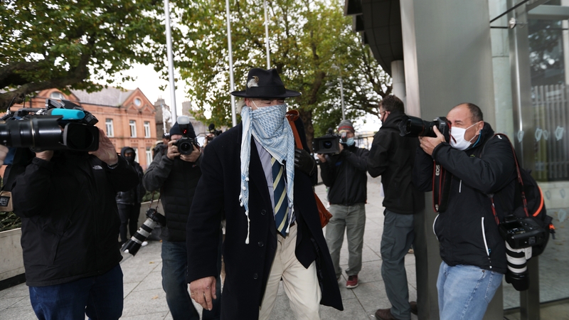 Ian Bailey, seen here arriving at court, has always denied any involvement in the murder of Sophie Toscan du Plantier