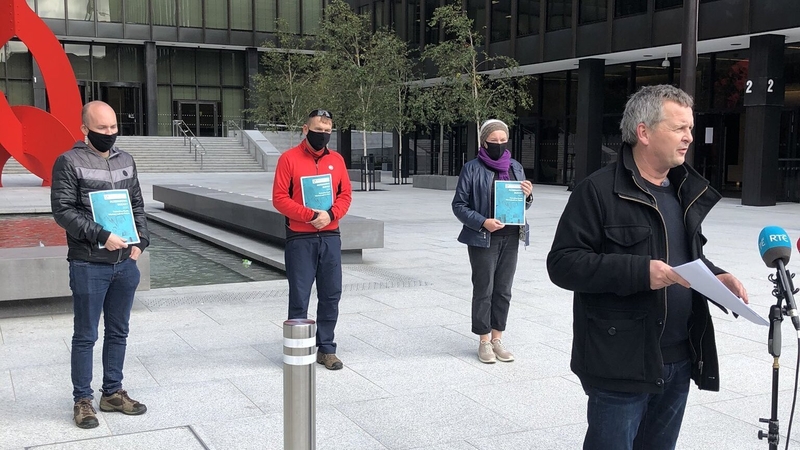People Before Profit launched their alternative budget outside the Department of Health