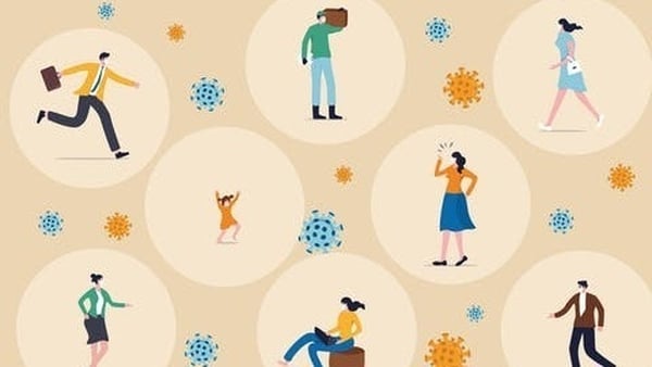"we should be trying to ensure that as many people as possible are protected from Covid-19 infection, not 'learning to live with the virus'." Image: Shutterstock/EamesBOT