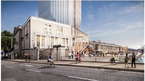 An artist's impression of the new development at Cork's Custom House Quay