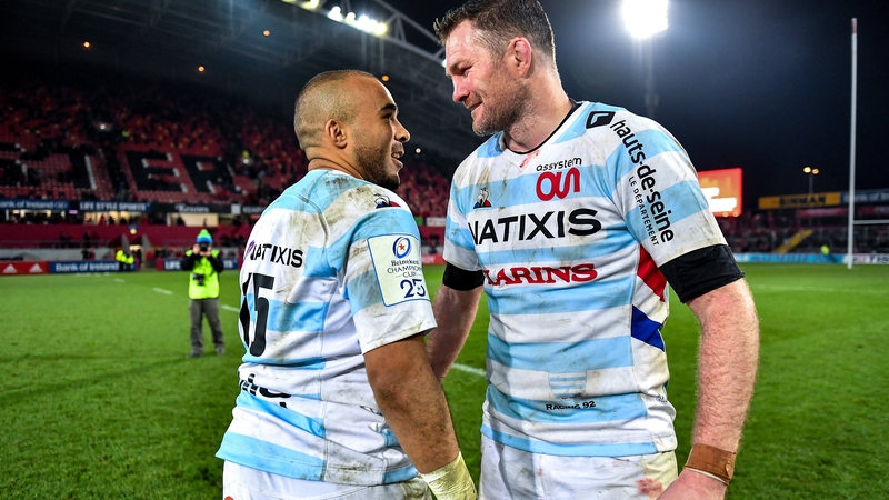 Simon Zebo (l) an Donnacha Ryan have helped Racing to their third Champions Cup final