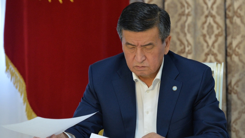 Sooronbay Jeenbekov (Pic: Kyrgyzstan Presidency Press Office)