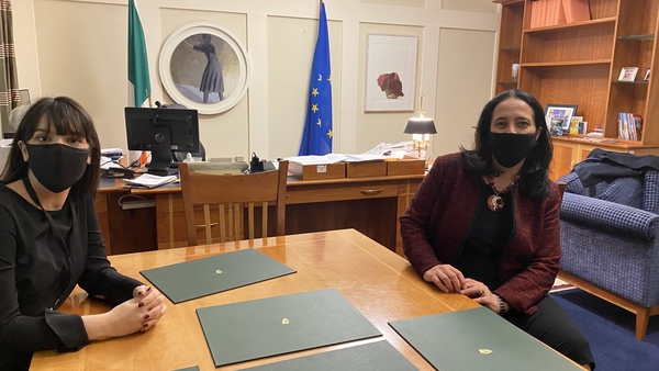 Catherine Martin (R) speaks to Aisling Kenny about juggling motherhood and being a busy minister