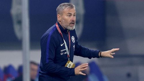 Pavel Hapal during match against Republic of Ireland