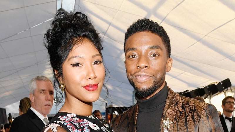 Chadwick Boseman with is wife Taylor Simone Ledward