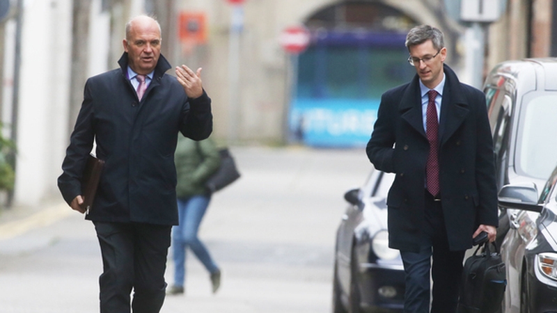 Chief Medical Officer Dr Tony Holohan and Deputy Chief Medical Officer Dr Ronan Glynn on their way into Government Buildings