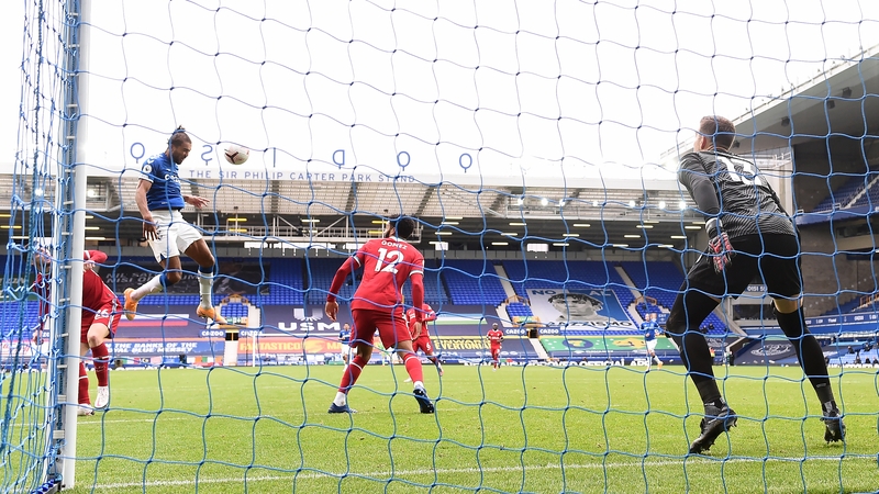 Calvert-Lewin rises high to level for Everton