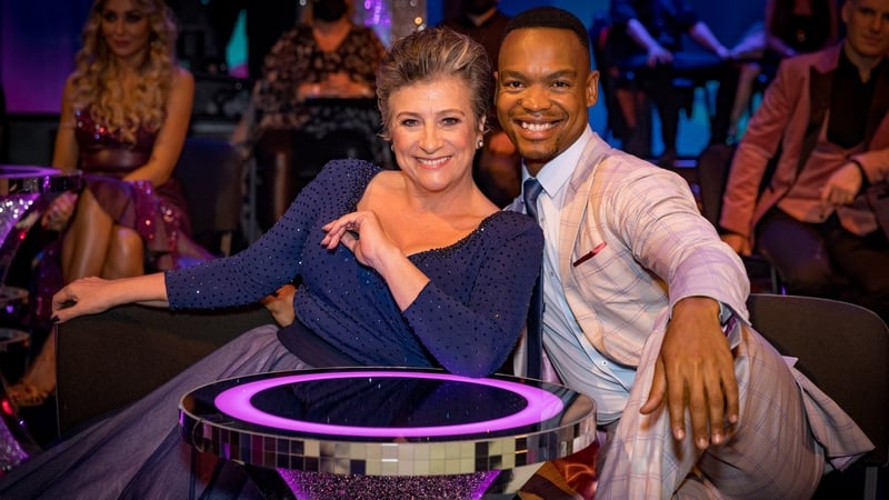 Caroline Quentin and Johannes Radebe