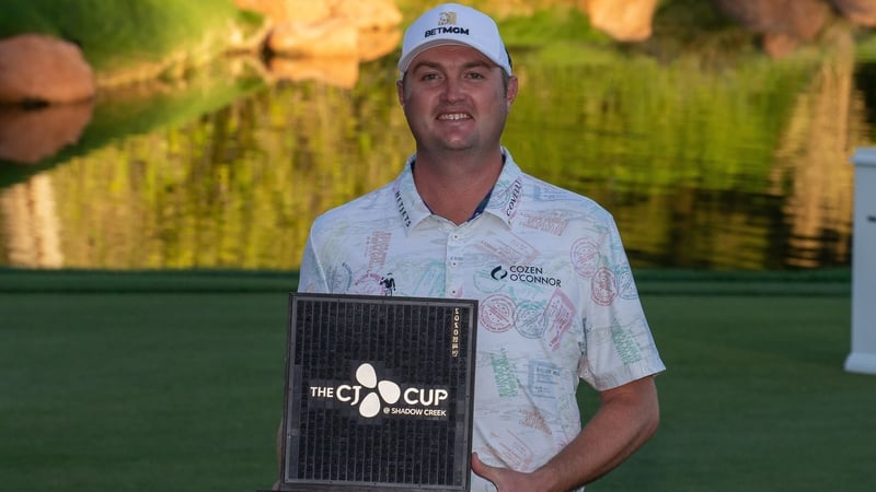 Jason Kokrak poses with the trophy