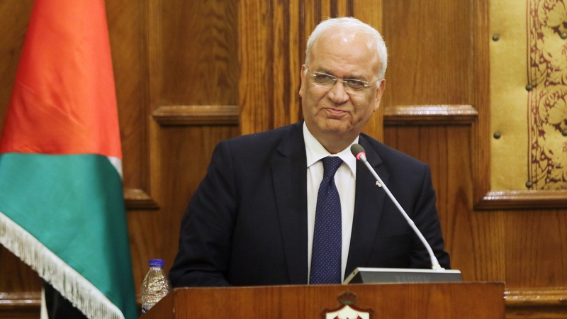 File image of Saeb Erekat, Getty