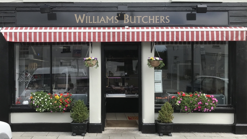 Williams' Butchers on the main street in Abbeyleix, Co. Laois