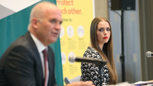 CMO Dr Tony Holohan and Deputy CMO Dr Heather Burns (Pic: RollingNews.ie)