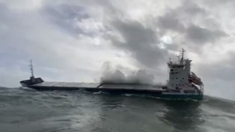 Lifeboat crews had to contend with force eight winds and six-metre high waves