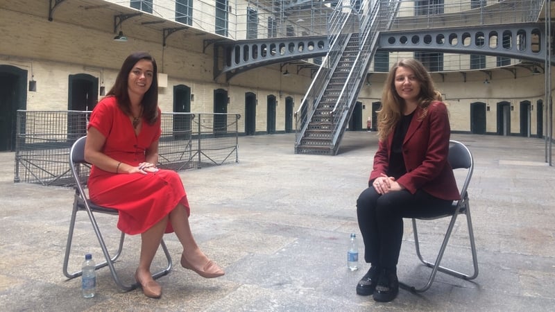 Sarah Anne Buckley with Ciara Breathneach in 74 Days: The Hunger Strike of Terence MacSwiney