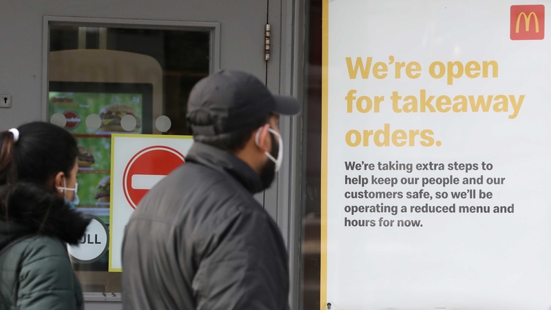 McDonald's said its global same-store sales jumped 12.3%, compared with Wall Street estimates of a 10.73% rise.