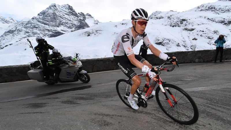 Wilco Kelderman leads the Giro