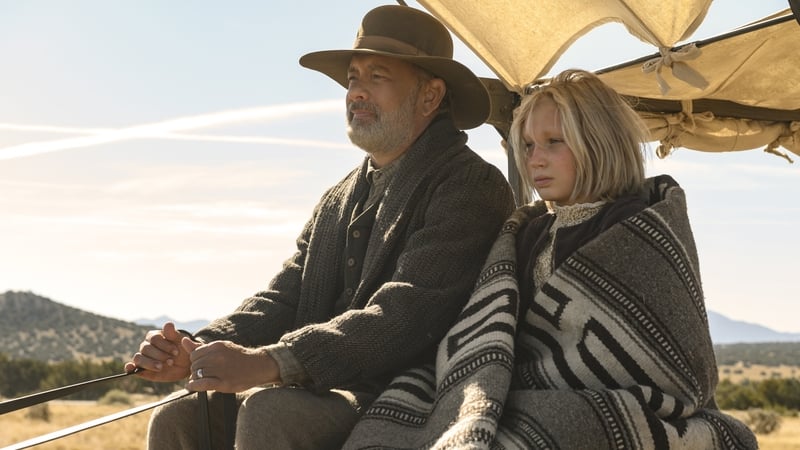 Tom Hanks and Helena Zengel in News of the World