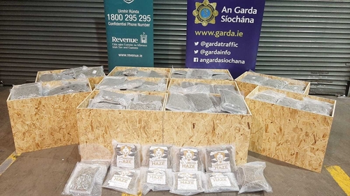 A picture of the drugs seizure was posted on the An Garda Síochána Twitter account