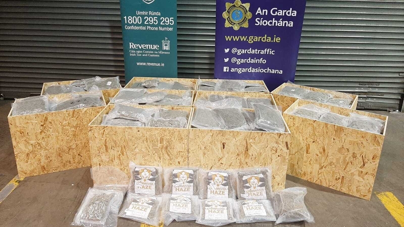 A picture of the drugs seizure was posted on the An Garda Síochána Twitter account