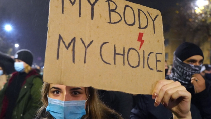 This is the second day pro-abortion protesters have filled the streets of cities in Poland