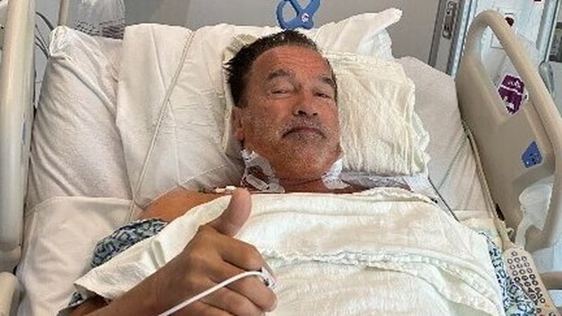 "Thank you to every doc and nurse on my team!" Photo: Arnold Schwarzenegger, Twitter