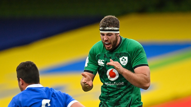 Caelan Dorris was immense for Ireland