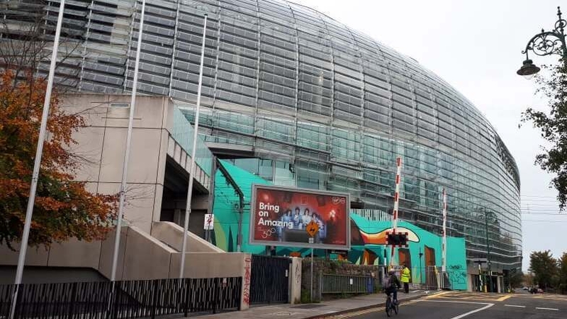Almost deserted street just before kick-off