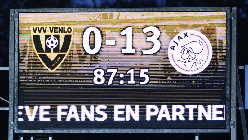 Unlucky for some. Ajax made history with their obliteration of VVV-Venlo.